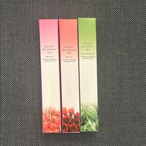 Cuticle Revitalizer Oil Set - Cherry, Rose, Watermelon NWT